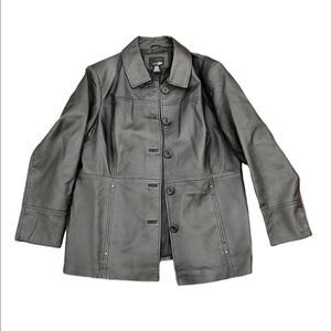 EAST 5TH 100% Leather Button Up Jacket Size X-Large